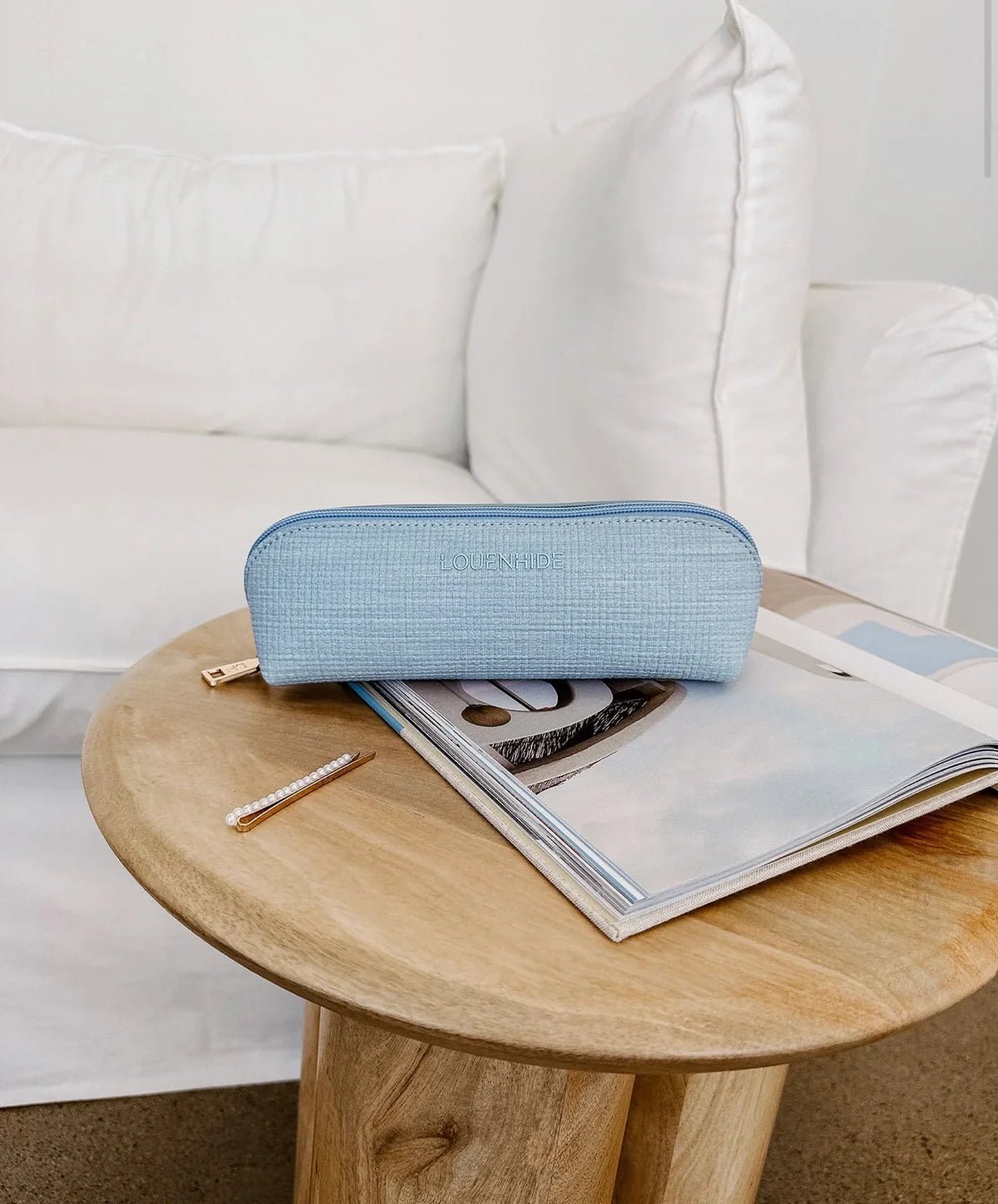 LOUENHIDE_JAYNE MAKEUP BAG PALE BLUE _ JAYNE MAKEUP BAG PALE BLUE _ Ebony Boutique NZ