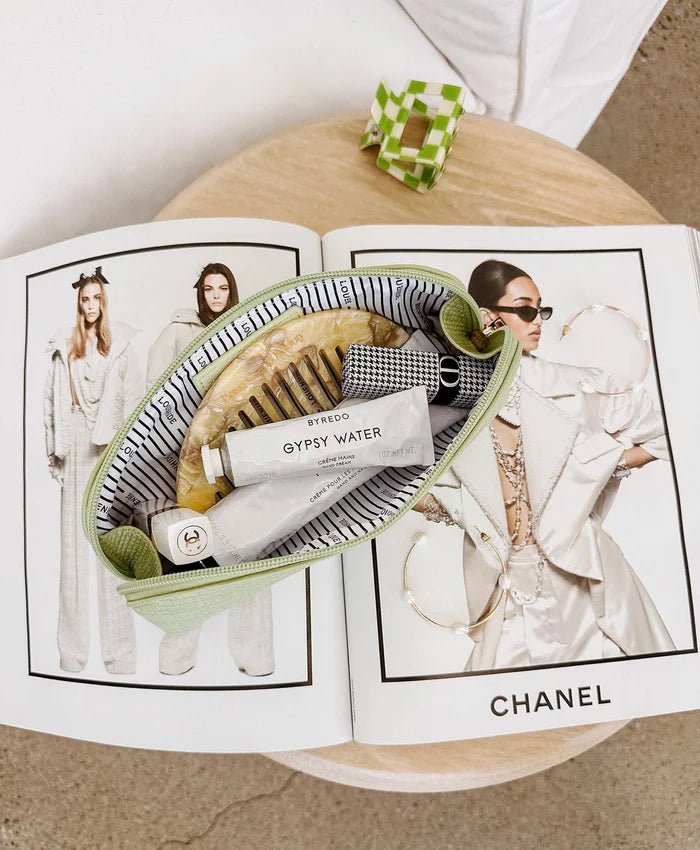 LOUENHIDE_JAYNE MAKEUP BAG PISTACHIO _ JAYNE MAKEUP BAG PISTACHIO _ Ebony Boutique NZ