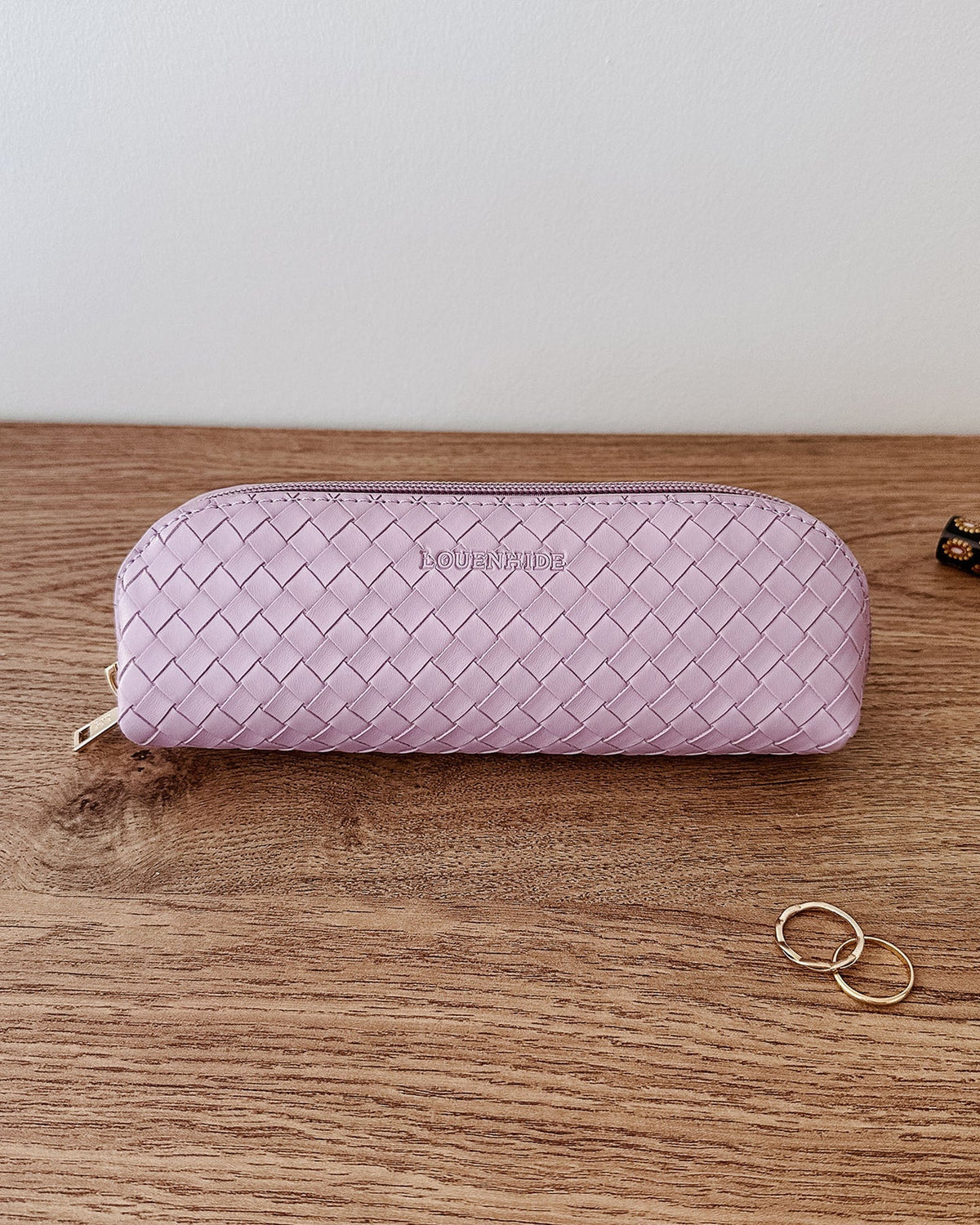 LOUENHIDE_JAYNE WOVEN MAKEUP BAG LILAC _ JAYNE WOVEN MAKEUP BAG LILAC _ Ebony Boutique NZ