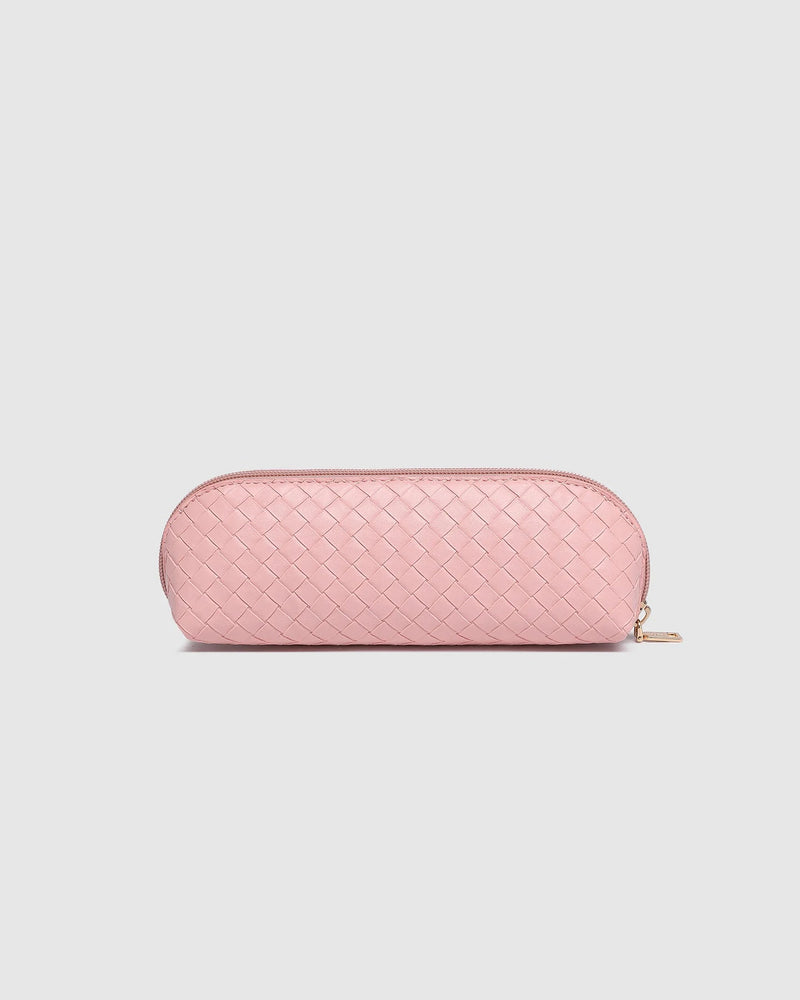 LOUENHIDE_JAYNE WOVEN MAKEUP BAG PINK _ JAYNE WOVEN MAKEUP BAG PINK _ Ebony Boutique NZ