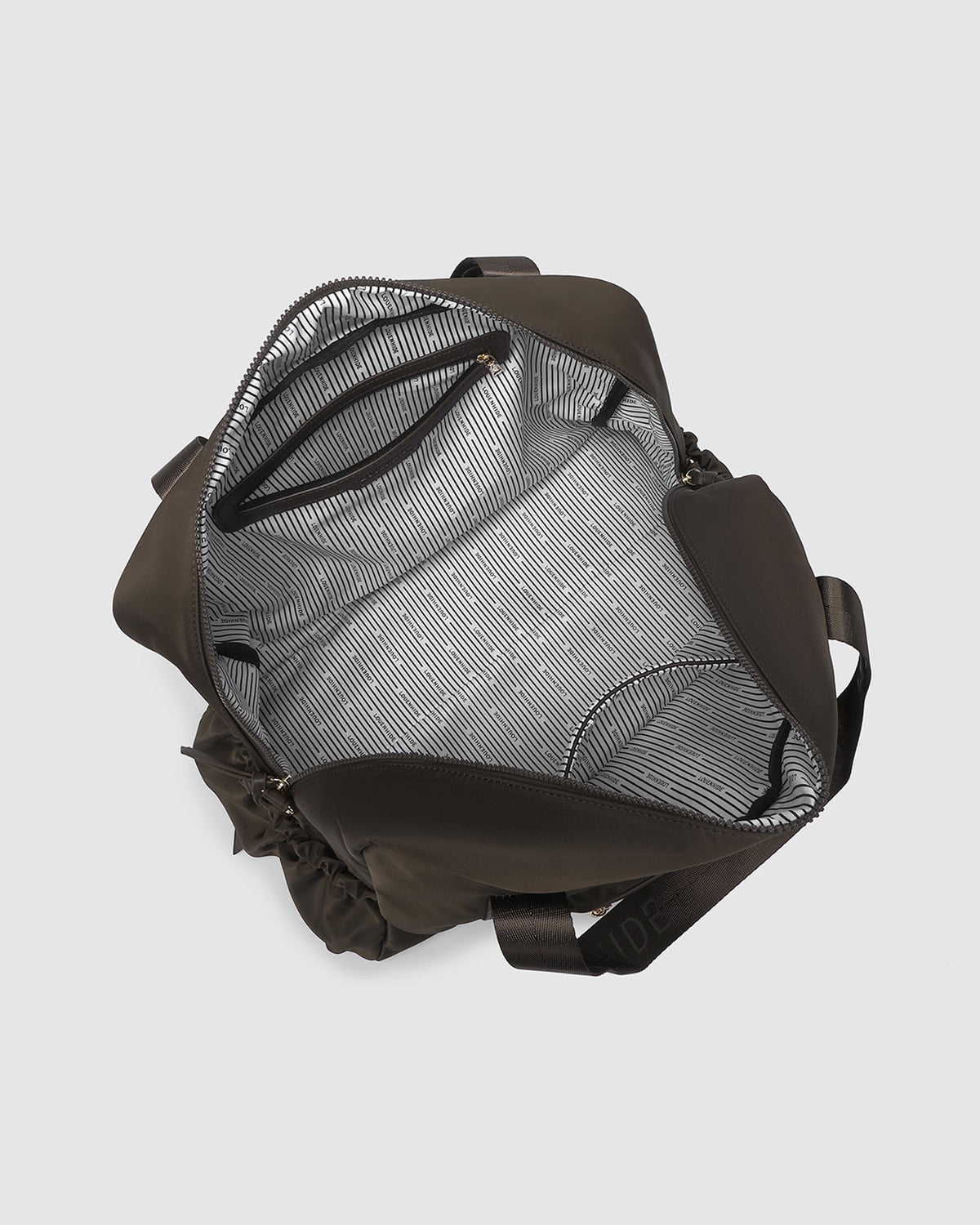 JENN NYLON TRAVEL BAG CHOCOLATE_by_LOUENHIDE_women's_in_New Zealand_ JENN NYLON TRAVEL BAG CHOCOLATE _