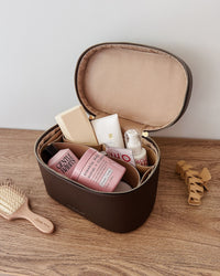 LOUENHIDE_JULIETTE VANITY CASE CHOCOLATE _ JULIETTE VANITY CASE CHOCOLATE _ Ebony Boutique NZ