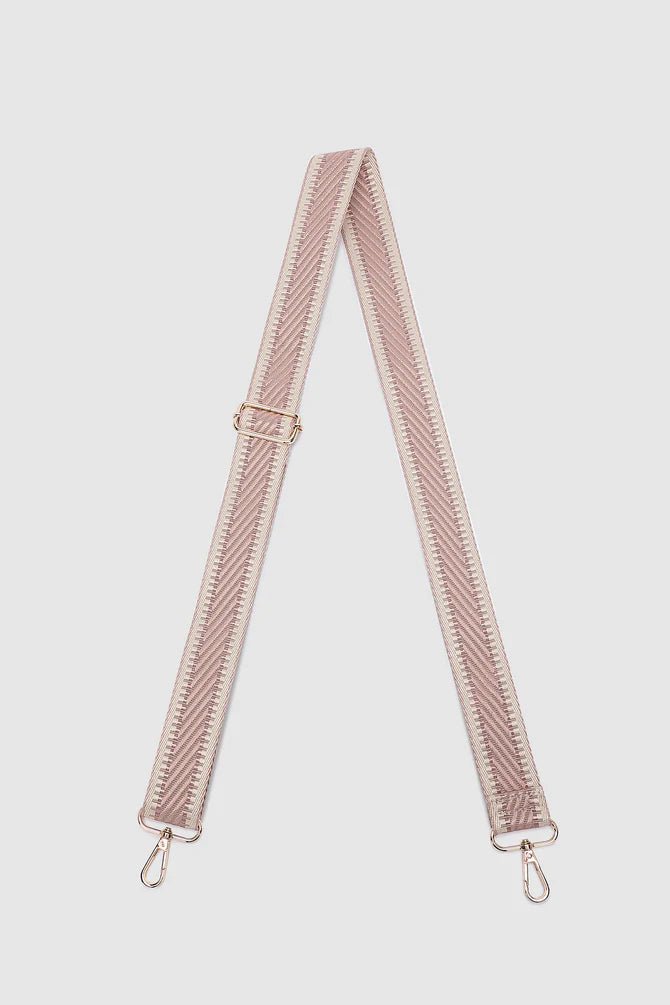 LOUENHIDE_KIKI WEBBING GUITAR STRAP BLUSH _ KIKI WEBBING GUITAR STRAP BLUSH _ Ebony Boutique NZ