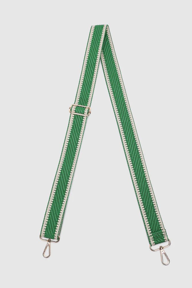 LOUENHIDE_KIKI WEBBING GUITAR STRAP GREEN _ KIKI WEBBING GUITAR STRAP GREEN _ Ebony Boutique NZ