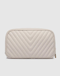 LOUENHIDE_LACEY QUILTED COSMETIC CASE VANILLA _ LACEY QUILTED COSMETIC CASE VANILLA _ Ebony Boutique NZ