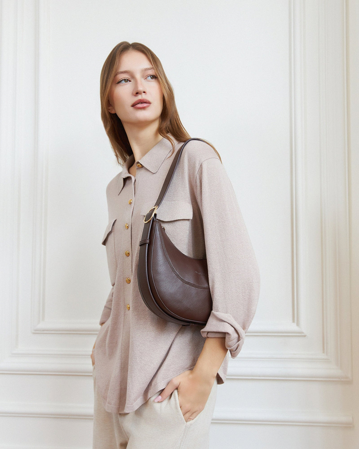 LANE CROSSBODY BAG CHOCOLATE_by_LOUENHIDE_women's_in_New Zealand_ LANE CROSSBODY BAG CHOCOLATE _