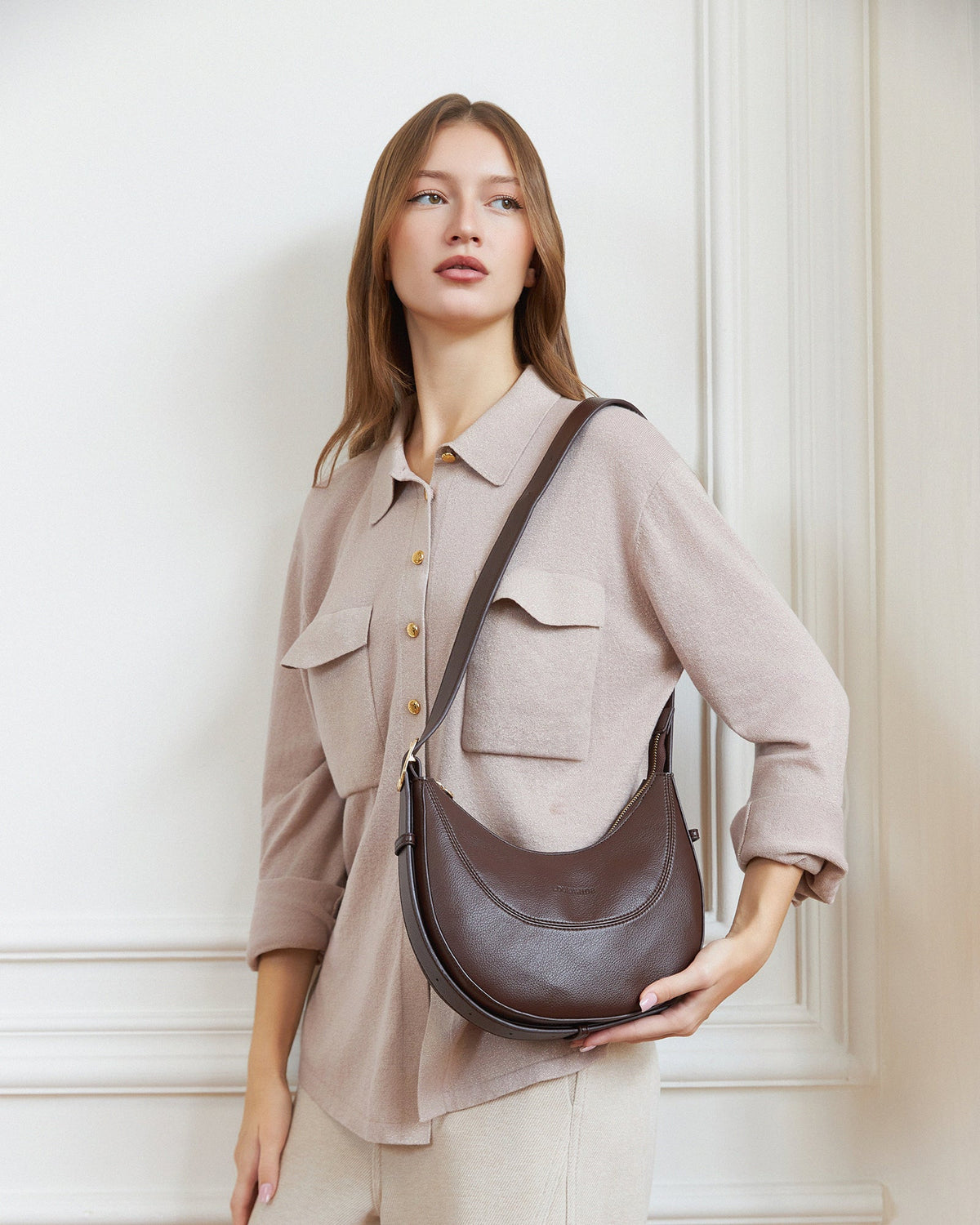 LANE CROSSBODY BAG CHOCOLATE_by_LOUENHIDE_women's_in_New Zealand_ LANE CROSSBODY BAG CHOCOLATE _