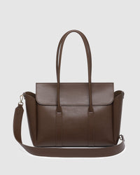 LOUENHIDE_LEIGHTON TOTE BAG CHOCOLATE _ LEIGHTON TOTE BAG CHOCOLATE _ Ebony Boutique NZ