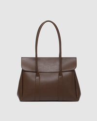LOUENHIDE_LEIGHTON TOTE BAG CHOCOLATE _ LEIGHTON TOTE BAG CHOCOLATE _ Ebony Boutique NZ
