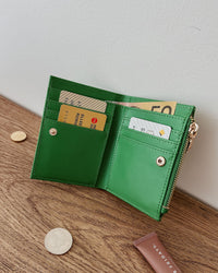 LOUENHIDE_LILY WALLET APPLE GREEN _ LILY WALLET APPLE GREEN _ Ebony Boutique NZ