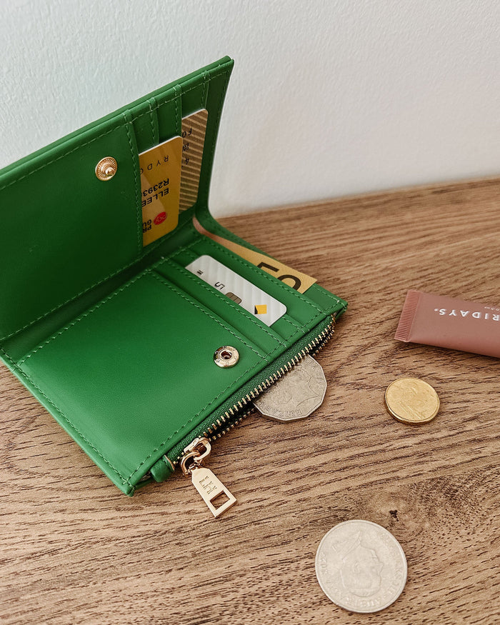 LOUENHIDE_LILY WALLET APPLE GREEN _ LILY WALLET APPLE GREEN _ Ebony Boutique NZ