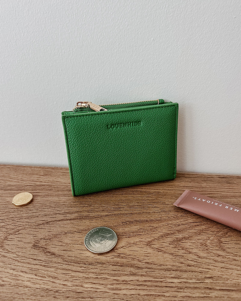LOUENHIDE_LILY WALLET APPLE GREEN _ LILY WALLET APPLE GREEN _ Ebony Boutique NZ