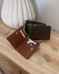 LOUENHIDE_LILY WALLET CHOCOLATE _ LILY WALLET CHOCOLATE _ Ebony Boutique NZ