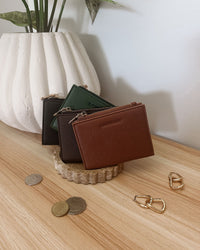 LOUENHIDE_LILY WALLET CHOCOLATE _ LILY WALLET CHOCOLATE _ Ebony Boutique NZ