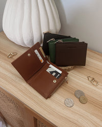 LILY WALLET COGNAC_by_LOUENHIDE_women's_in_New Zealand_ LILY WALLET COGNAC _