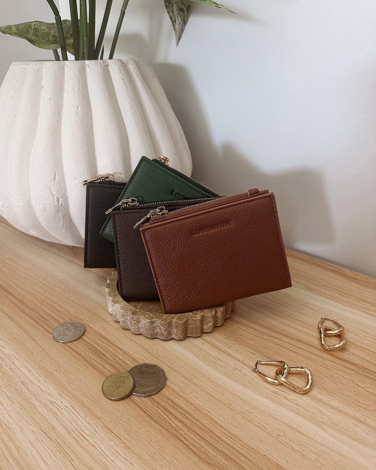 LILY WALLET COGNAC_by_LOUENHIDE_women's_in_New Zealand_ LILY WALLET COGNAC _