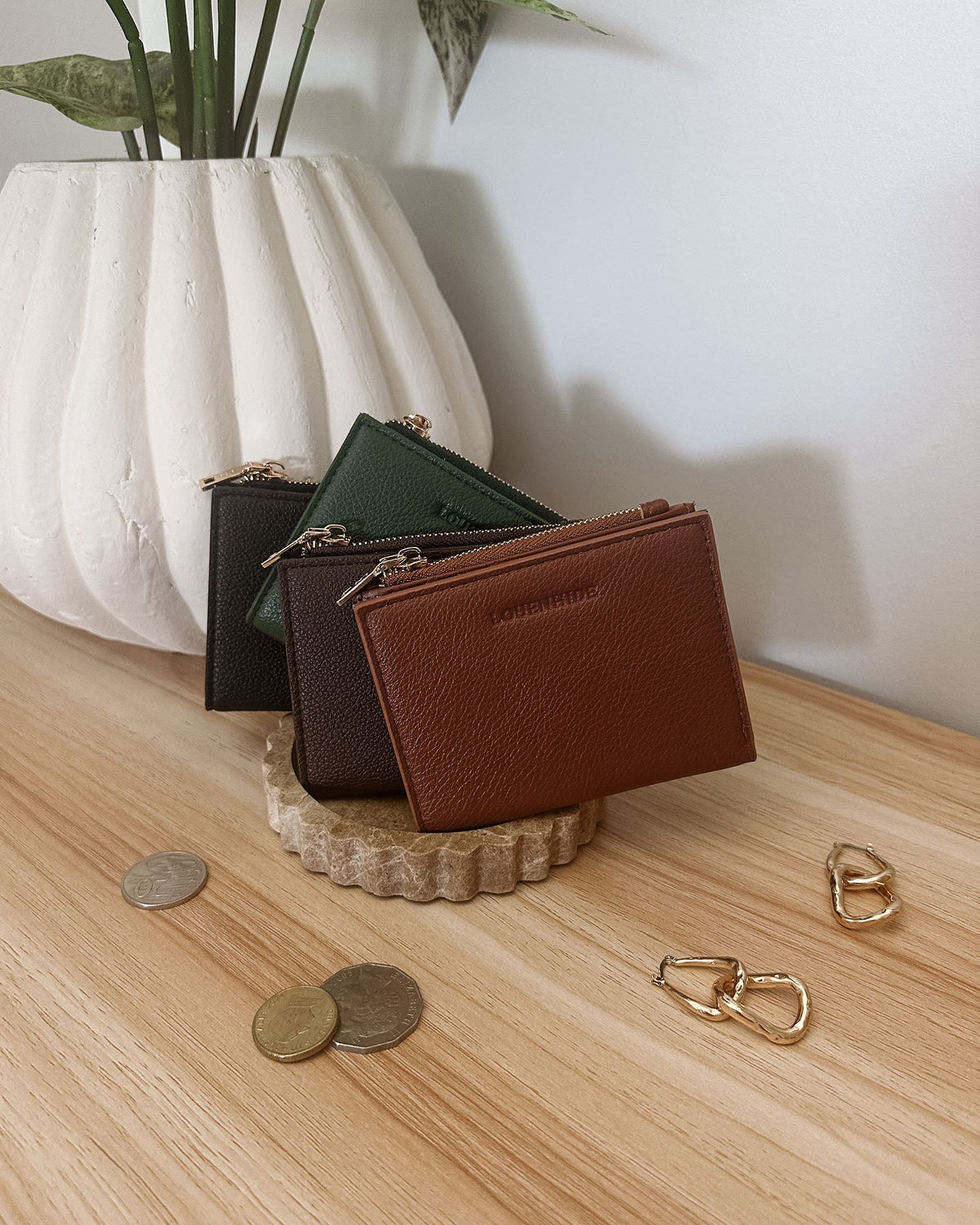 LILY WALLET FOREST GREEN_by_LOUENHIDE_women's_in_New Zealand_ LILY WALLET FOREST GREEN _