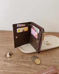 LOUENHIDE_LILY WALLET WOVEN CHOCOLATE _ LILY WALLET WOVEN CHOCOLATE _ Ebony Boutique NZ
