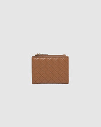 LOUENHIDE_LILY WALLET WOVEN TAN _ LILY WALLET WOVEN TAN _ Ebony Boutique NZ