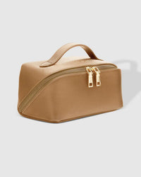 LOUENHIDE_LOUENHIDE ELLIS MAKEUP BAG CAMEL LOU6792CAM _ LOUENHIDE ELLIS MAKEUP BAG CAMEL LOU6792CAM _ Ebony Boutique NZ