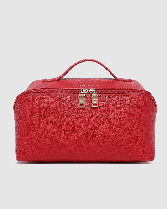 LOUENHIDE_LOUENHIDE ORION COSMETIC CASE RED LOU2740RED _ LOUENHIDE ORION COSMETIC CASE RED LOU2740RED _ Ebony Boutique NZ