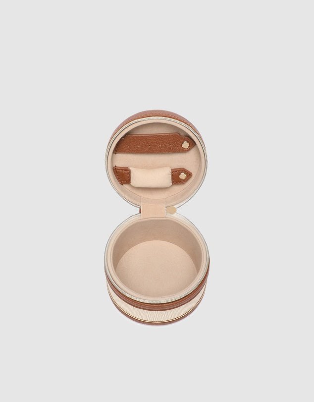 LOUENHIDE_LOZ JEWELLERY BOX CANVAS TAN _ LOZ JEWELLERY BOX CANVAS TAN _ Ebony Boutique NZ