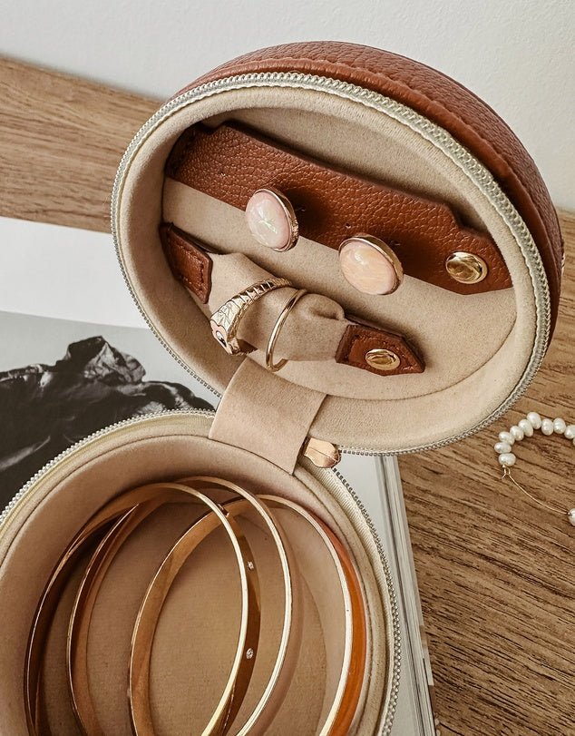 LOUENHIDE_LOZ JEWELLERY BOX CANVAS TAN _ LOZ JEWELLERY BOX CANVAS TAN _ Ebony Boutique NZ