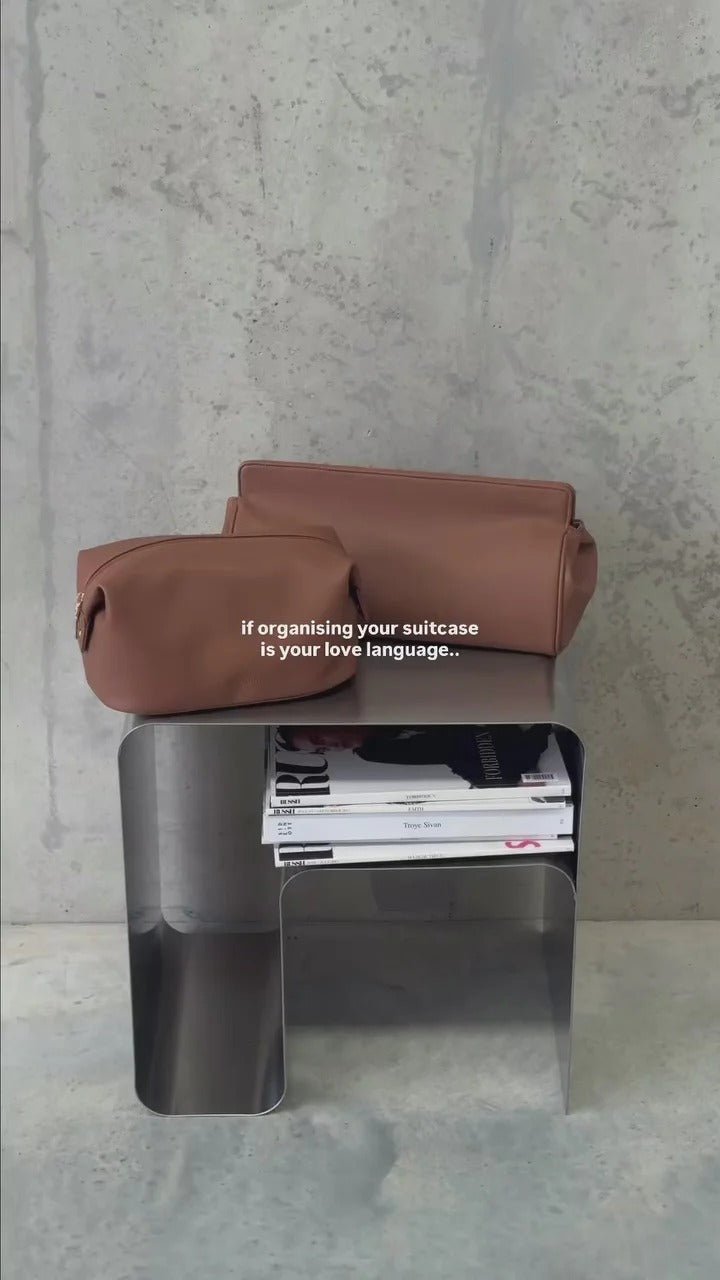 LUCINDA COSMETIC BAG TOFFEE_by_LOUENHIDE_women's_in_New Zealand_ LUCINDA COSMETIC BAG TOFFEE _