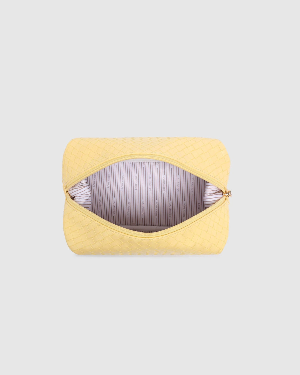 LOUENHIDE_LUCINDA WOVEN COSMETIC CASE BUTTER _ LUCINDA WOVEN COSMETIC CASE BUTTER _ Ebony Boutique NZ