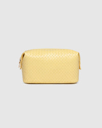 LOUENHIDE_LUCINDA WOVEN COSMETIC CASE BUTTER _ LUCINDA WOVEN COSMETIC CASE BUTTER _ Ebony Boutique NZ