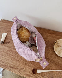 LOUENHIDE_LUCINDA WOVEN COSMETIC CASE LILAC _ LUCINDA WOVEN COSMETIC CASE LILAC _ Ebony Boutique NZ