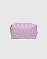 LOUENHIDE_LUCINDA WOVEN COSMETIC CASE LILAC _ LUCINDA WOVEN COSMETIC CASE LILAC _ Ebony Boutique NZ