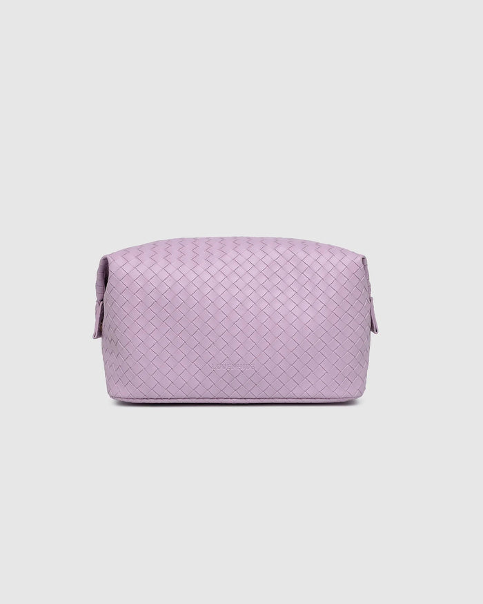 LOUENHIDE_LUCINDA WOVEN COSMETIC CASE LILAC _ LUCINDA WOVEN COSMETIC CASE LILAC _ Ebony Boutique NZ