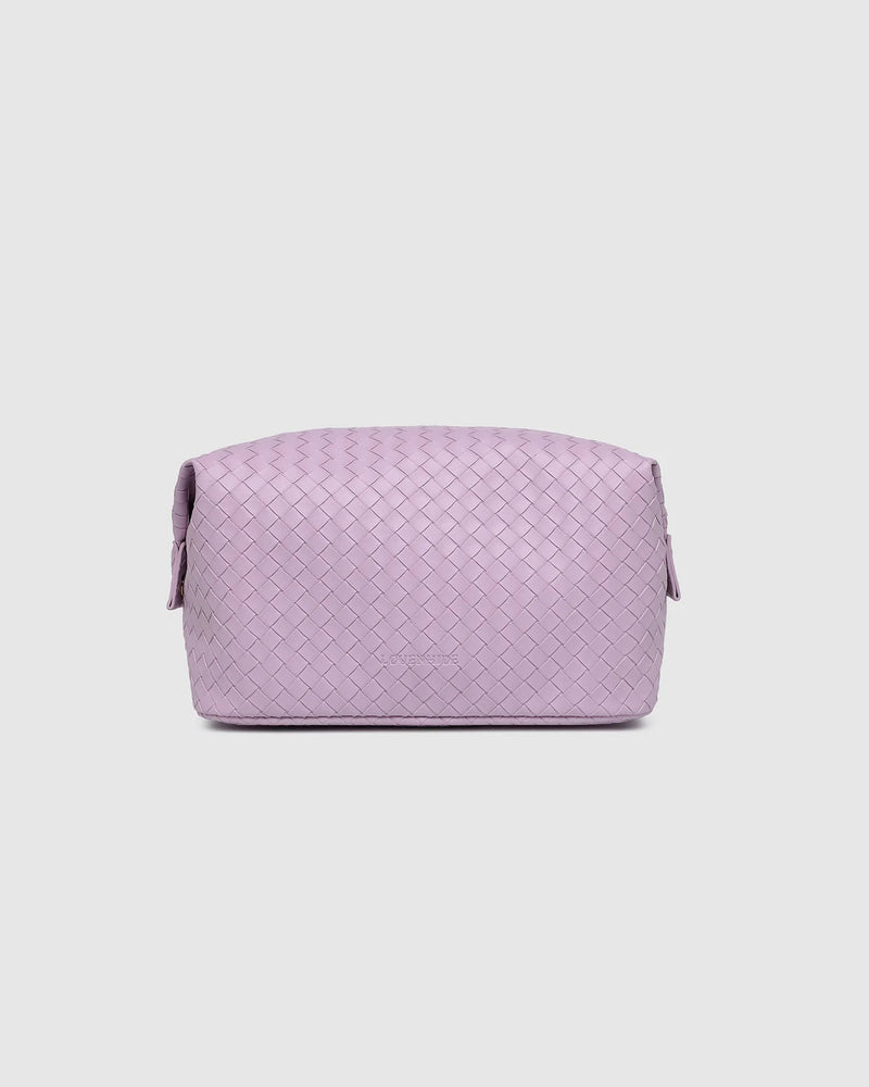 LOUENHIDE_LUCINDA WOVEN COSMETIC CASE LILAC _ LUCINDA WOVEN COSMETIC CASE LILAC _ Ebony Boutique NZ