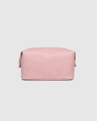 LOUENHIDE_LUCINDA WOVEN COSMETIC CASE PINK _ LUCINDA WOVEN COSMETIC CASE PINK _ Ebony Boutique NZ