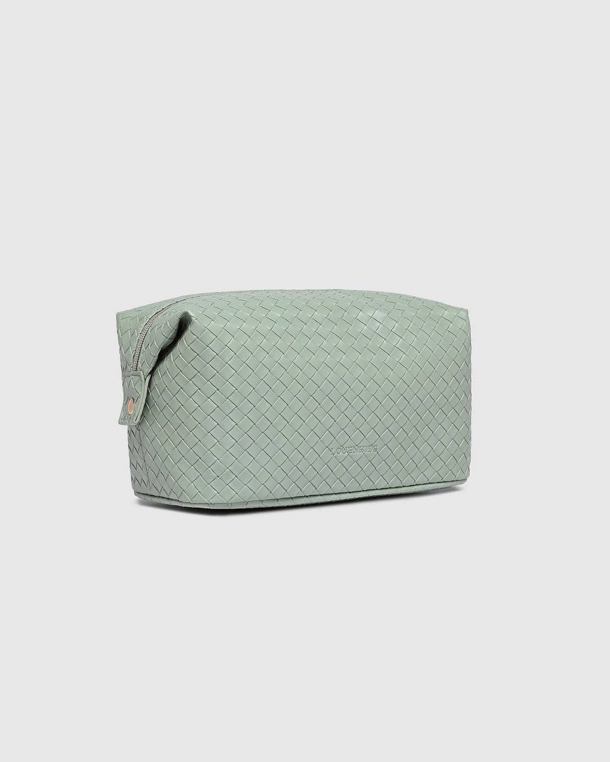 LOUENHIDE_LUCINDA WOVEN COSMETIC CASE SAGE GREEN _ LUCINDA WOVEN COSMETIC CASE SAGE GREEN _ Ebony Boutique NZ