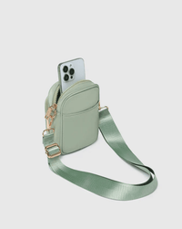 LOUENHIDE_LYLA PHONE BAG SAGE GREEN _ LYLA PHONE BAG SAGE GREEN _ Ebony Boutique NZ
