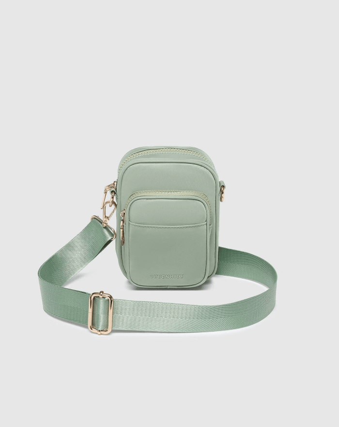 LOUENHIDE_LYLA PHONE BAG SAGE GREEN _ LYLA PHONE BAG SAGE GREEN _ Ebony Boutique NZ