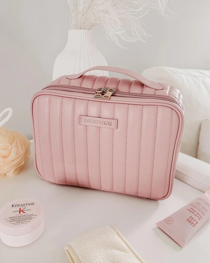 LOUENHIDE_MAGGIE COSMETIC CASE PALE PINK _ MAGGIE COSMETIC CASE PALE PINK _ Ebony Boutique NZ