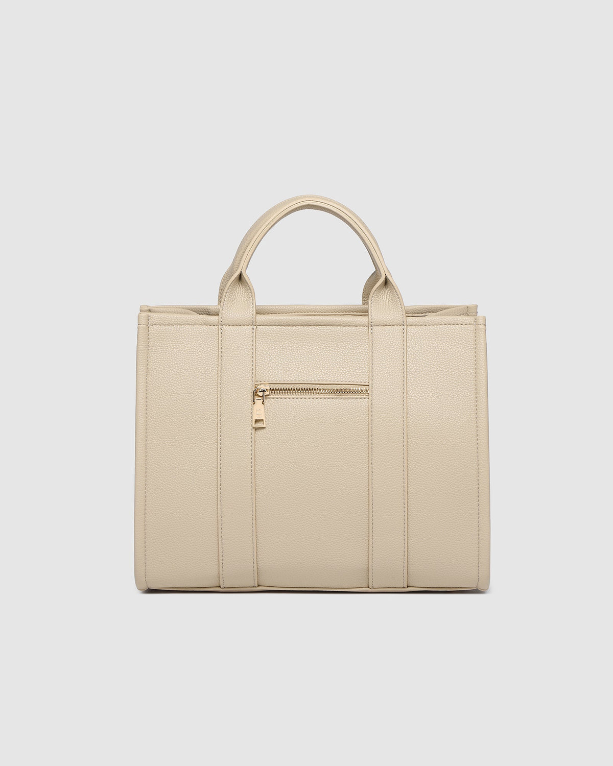 LOUENHIDE_MANHATTAN TOTE BAG BISCOTTI WITH BLACK TRIM _ MANHATTAN TOTE BAG BISCOTTI WITH BLACK TRIM _ Ebony Boutique NZ