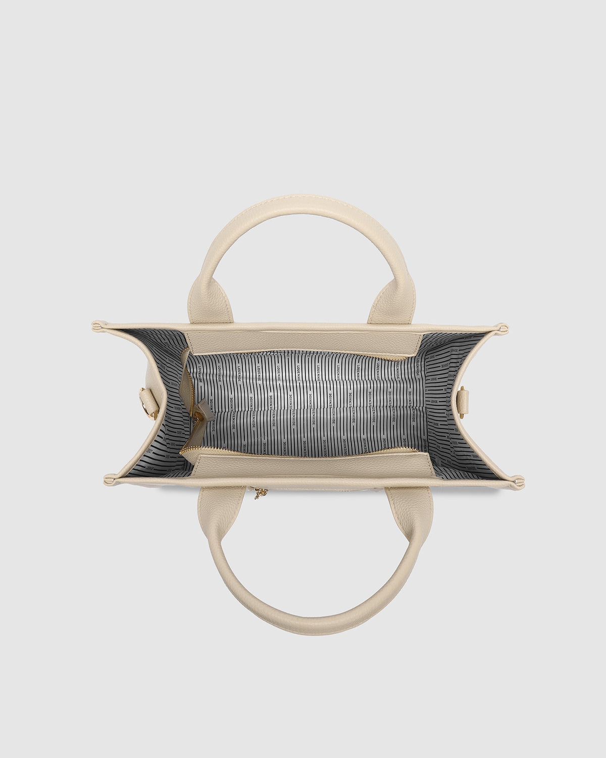 LOUENHIDE_MANHATTAN TOTE BAG BISCOTTI WITH BLACK TRIM _ MANHATTAN TOTE BAG BISCOTTI WITH BLACK TRIM _ Ebony Boutique NZ