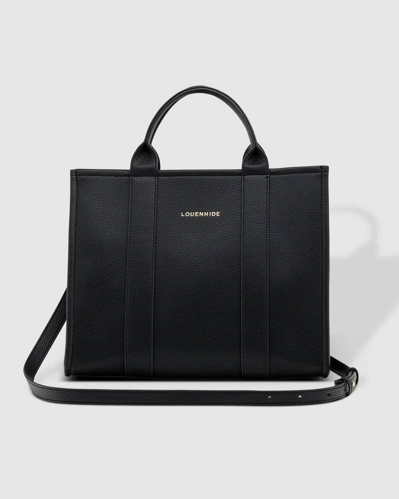 LOUENHIDE_MANHATTAN TOTE BAG BLACK _ MANHATTAN TOTE BAG BLACK _ Ebony Boutique NZ