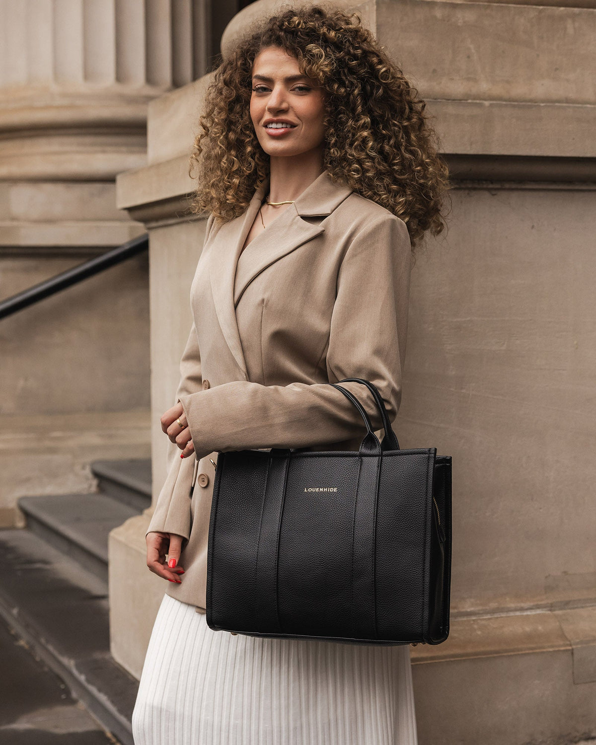 LOUENHIDE_MANHATTAN TOTE BAG BLACK _ MANHATTAN TOTE BAG BLACK _ Ebony Boutique NZ