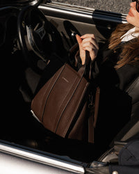 LOUENHIDE_MANHATTAN TOTE BAG CHOCOLATE _ MANHATTAN TOTE BAG CHOCOLATE _ Ebony Boutique NZ