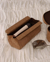 MARGOT HAIR TOOL TRAVEL CASE SUEDETTE HONEY_by_LOUENHIDE_women's_in_New Zealand_ MARGOT HAIR TOOL TRAVEL CASE SUEDETTE HONEY _