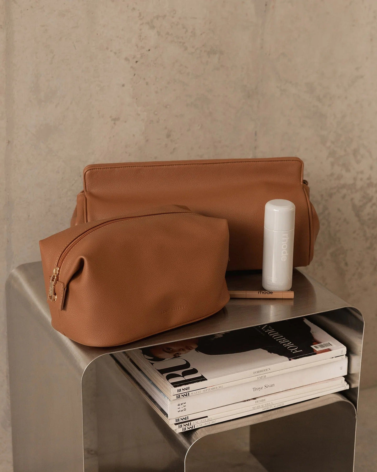 MARGOT HAIR TOOL TRAVEL CASE TOFFEE_by_LOUENHIDE_women's_in_New Zealand_ MARGOT HAIR TOOL TRAVEL CASE TOFFEE _