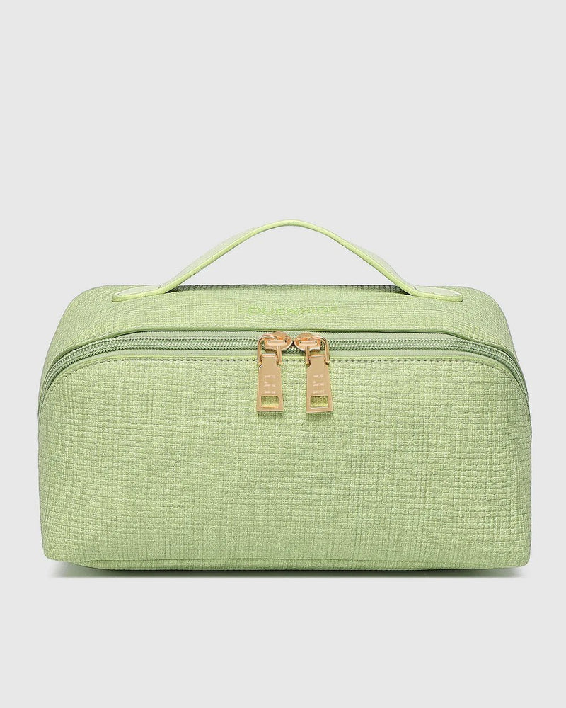 LOUENHIDE_MARY COSMETIC CASE PISTACHIO _ MARY COSMETIC CASE PISTACHIO _ Ebony Boutique NZ