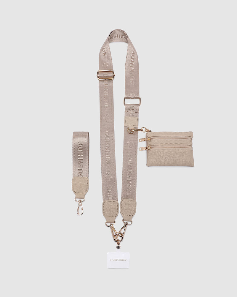 Louenhide Mia Phone Converter Strap Biscotti NZ – Ebony