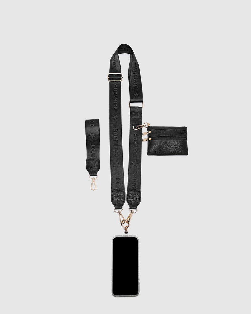 LOUENHIDE_MIA PHONE CONVERTER STRAP BLACK _ MIA PHONE CONVERTER STRAP BLACK _ Ebony Boutique NZ