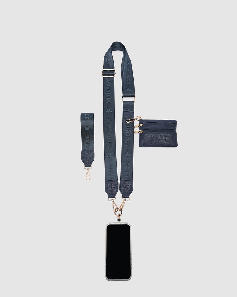 LOUENHIDE_MIA PHONE CONVERTER STRAP NAVY _ MIA PHONE CONVERTER STRAP NAVY _ Ebony Boutique NZ